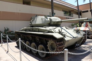 ミュージアム前に並んでいる戦車