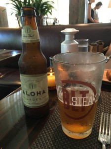 ALOHAビールで乾杯